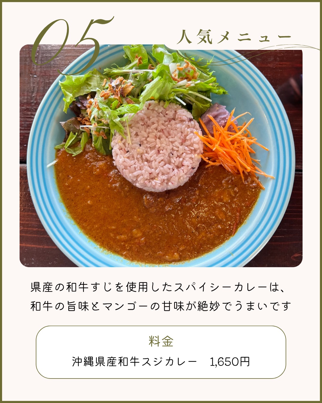 沖縄県産和牛スジカレー